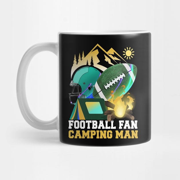 Football fan Camping man by Mayathebeezzz